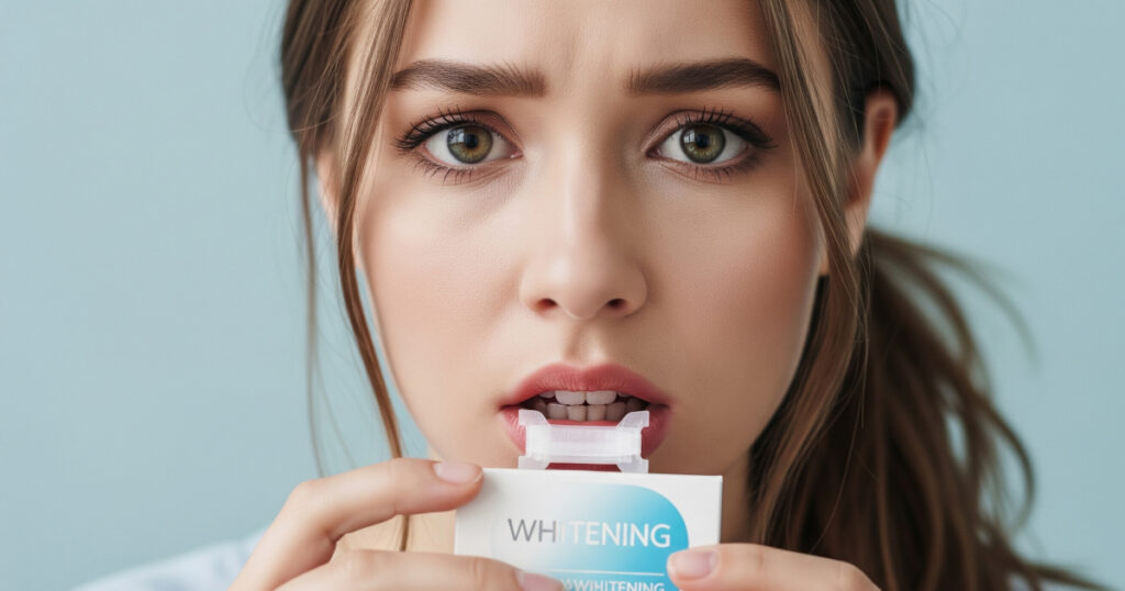 Overusing Whitening Strips or Trays - Teeth Whitening Mistake