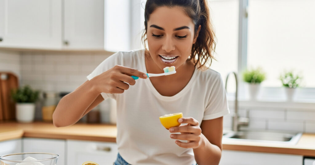 Use of Baking Soda & Lemon Juice for teeth whitening - Teeth Whitening Mistake